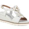 Woman LE GAZZELLE Sandals | Lassa White~Platino | Peter Sheppard Footwear