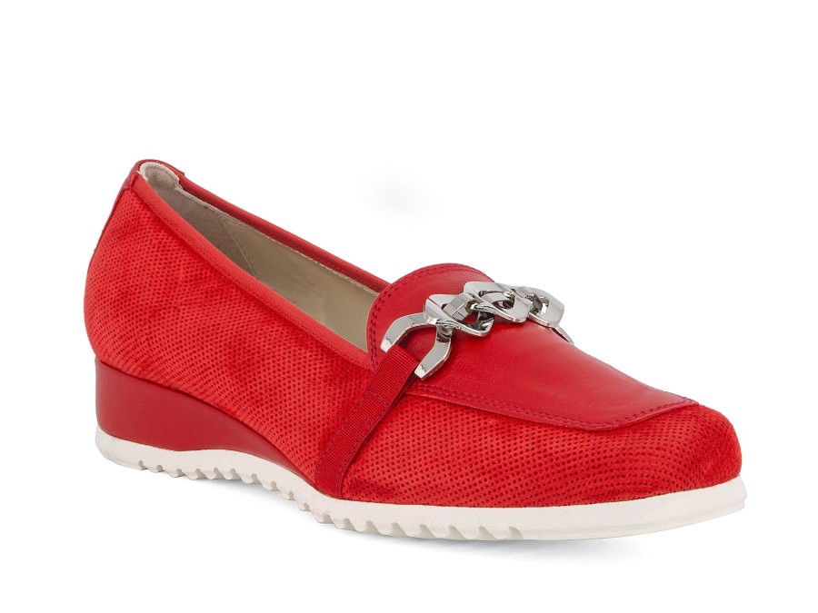 Woman SCOLARO Wedges | Sirius Red | Peter Sheppard Footwear