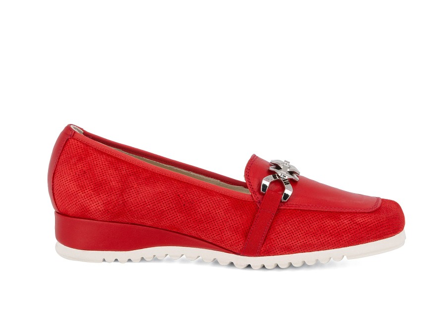 Woman SCOLARO Wedges | Sirius Red | Peter Sheppard Footwear