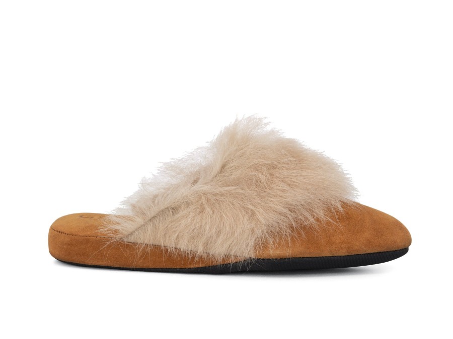 Woman GEDA SLIPPERS Slippers | Cagliari Camel | Peter Sheppard Footwear