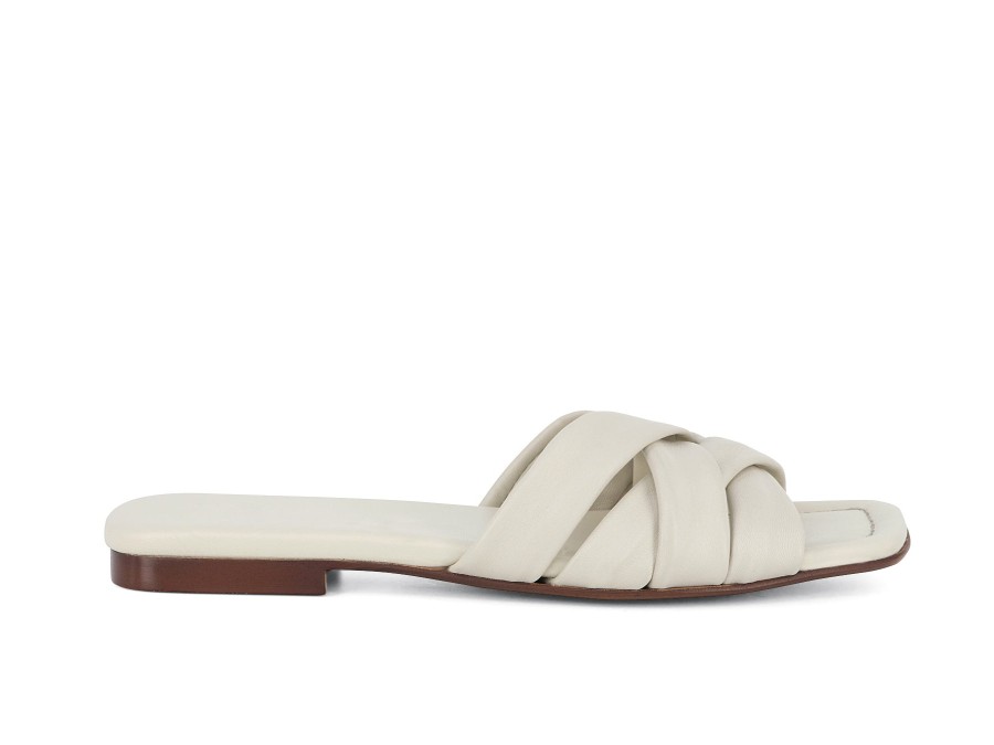 Woman HUGO SHEPPARD Slides | Bodro Off White | Peter Sheppard Footwear