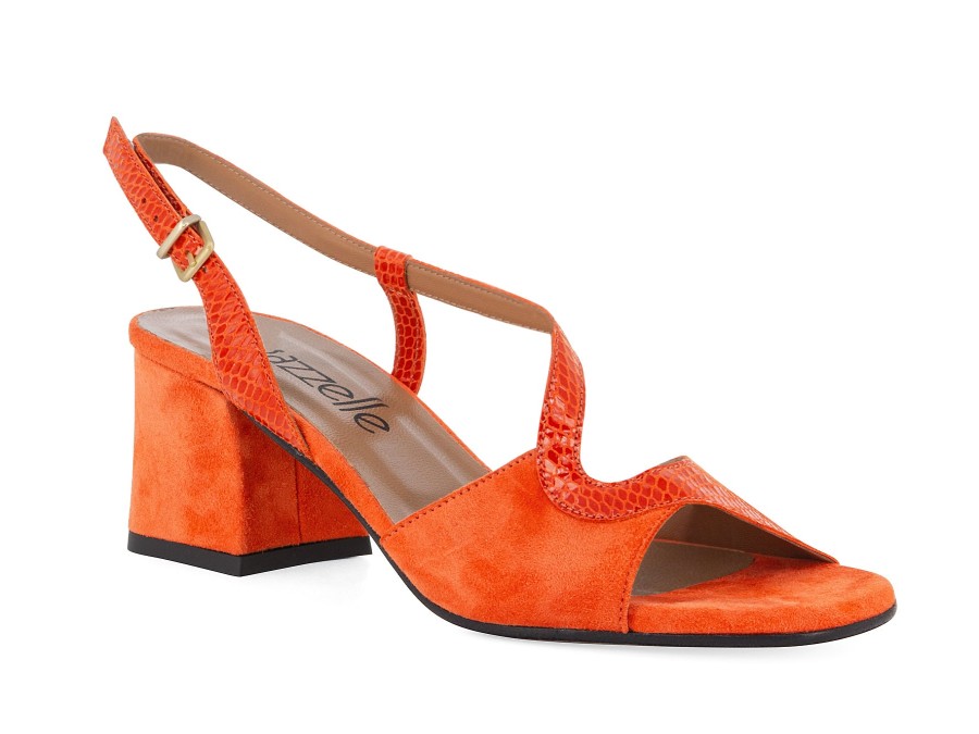 Woman LE GAZZELLE Sandals | Ladan Orange | Peter Sheppard Footwear