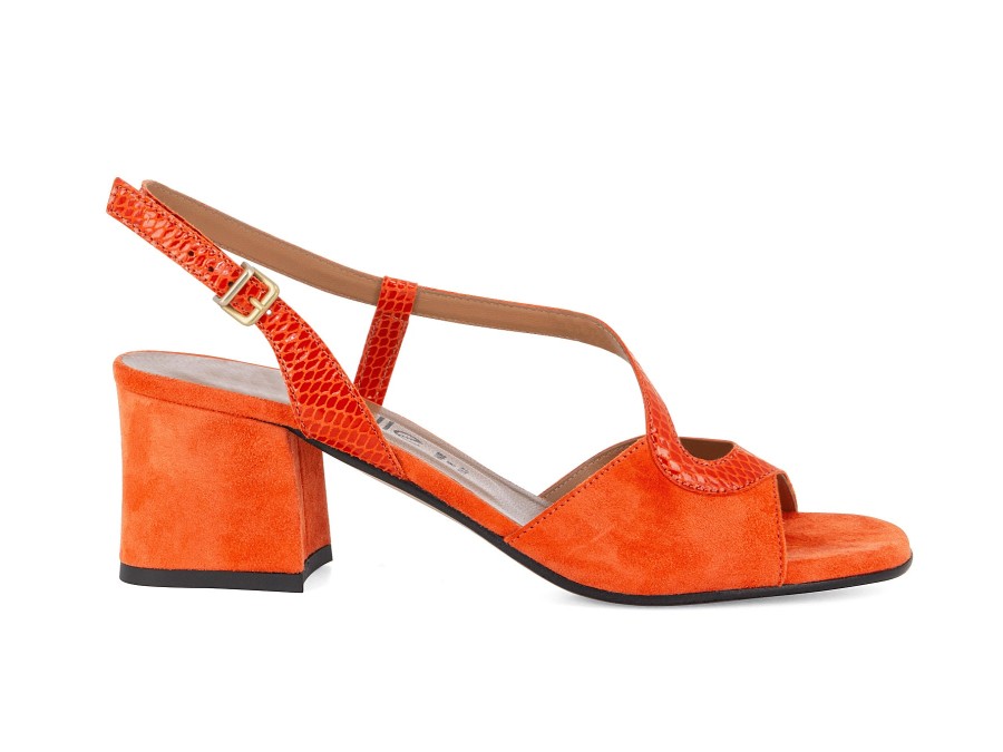 Woman LE GAZZELLE Sandals | Ladan Orange | Peter Sheppard Footwear