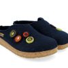 Woman HAFLINGER Slippers | Kanon Blue | Peter Sheppard Footwear