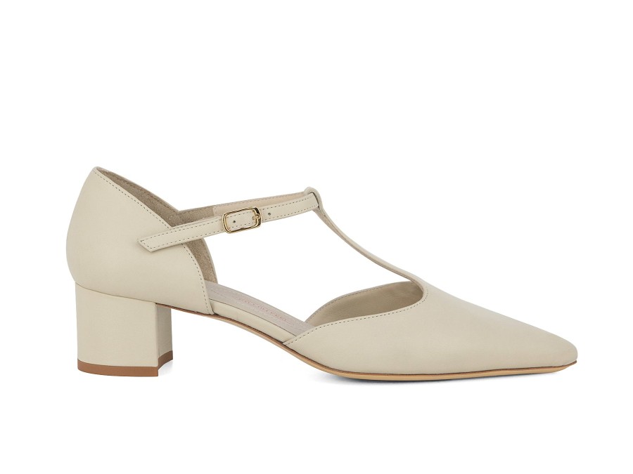 Woman AMALFI Heels | Pipistrello Beige | Peter Sheppard Footwear