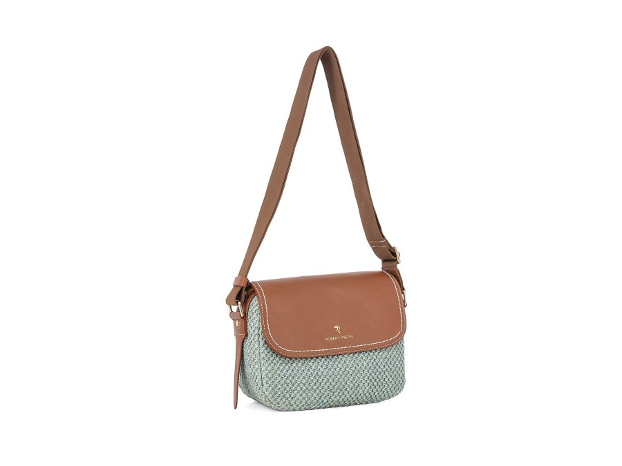 Woman ROBERT PIETRI Handbags & Wallets | 6464 Hb Blue~Tan | Peter Sheppard Footwear