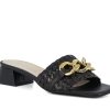 Woman SORELLE BENSONI Slides | Karmin Black | Peter Sheppard Footwear