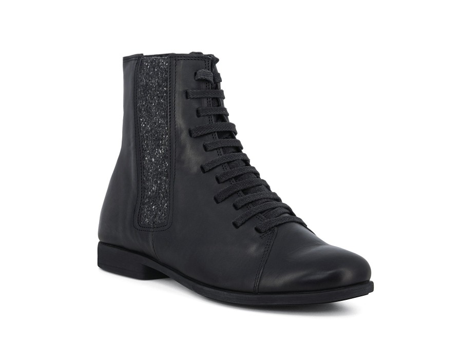 Woman THINK! Ankle Boots | Torr Black | Peter Sheppard Footwear