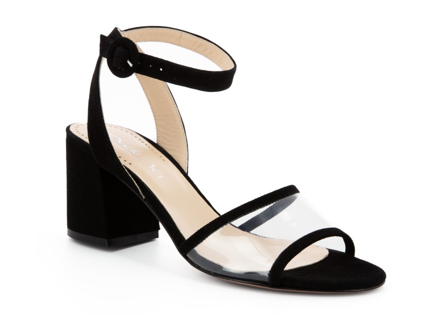 Woman EVA LUNA Heels | Elmina Black | Peter Sheppard Footwear