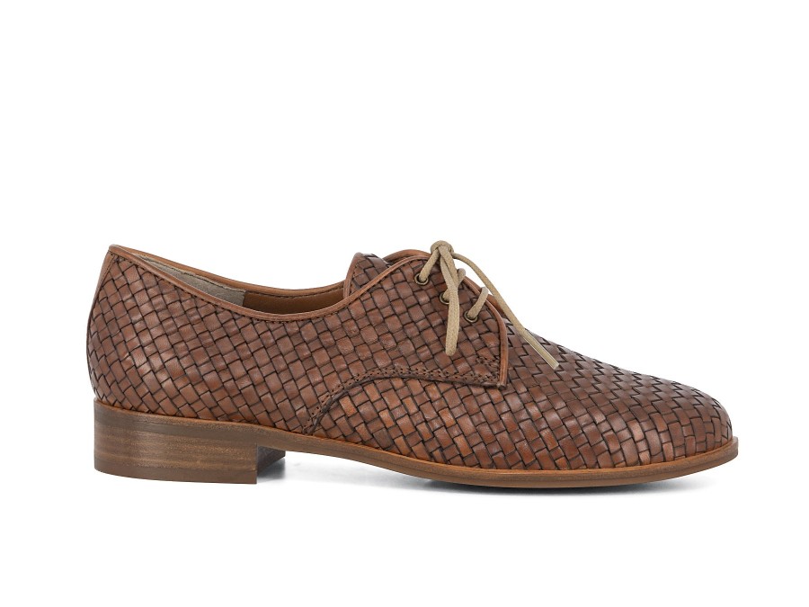 Woman EVERYBODY Lace-Ups | Agasta Mid Brown | Peter Sheppard Footwear