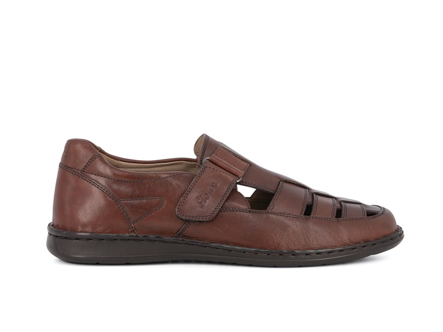 Man SIOUX Sandals | Elcino Tan | Peter Sheppard Footwear