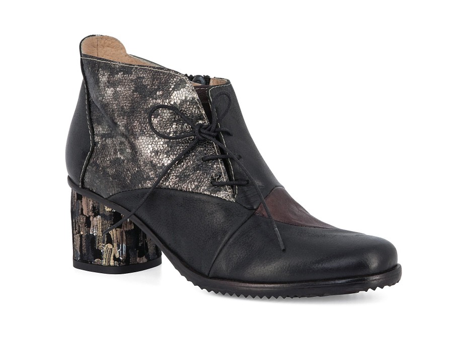 Woman LINEA UNO Ankle Boots | Laurell Black~Plum | Peter Sheppard Footwear