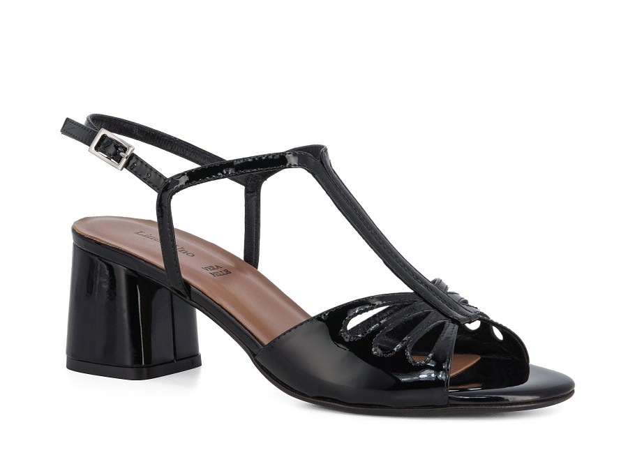 Woman LINEA UNO Sandals | Lamerton Black | Peter Sheppard Footwear