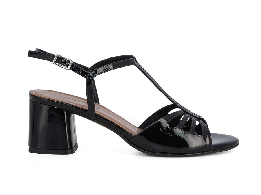 Woman LINEA UNO Sandals | Lamerton Black | Peter Sheppard Footwear