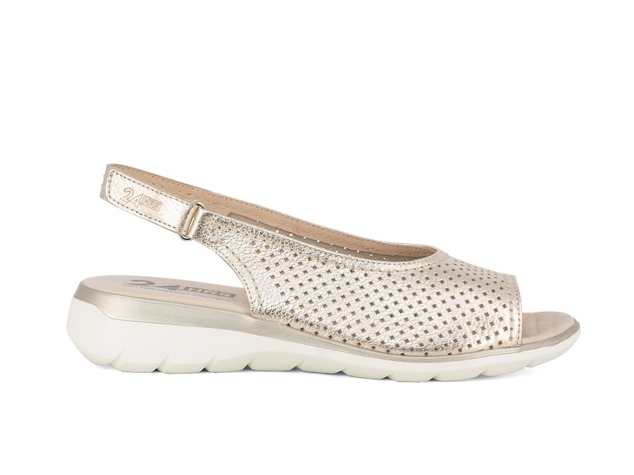 Woman 24HRS Sandals | 25686 Soft Gold | Peter Sheppard Footwear