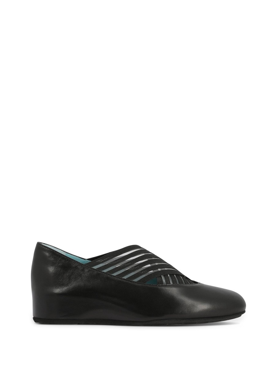 Woman THIERRY RABOTIN Wedges | Tundron Black | Peter Sheppard Footwear