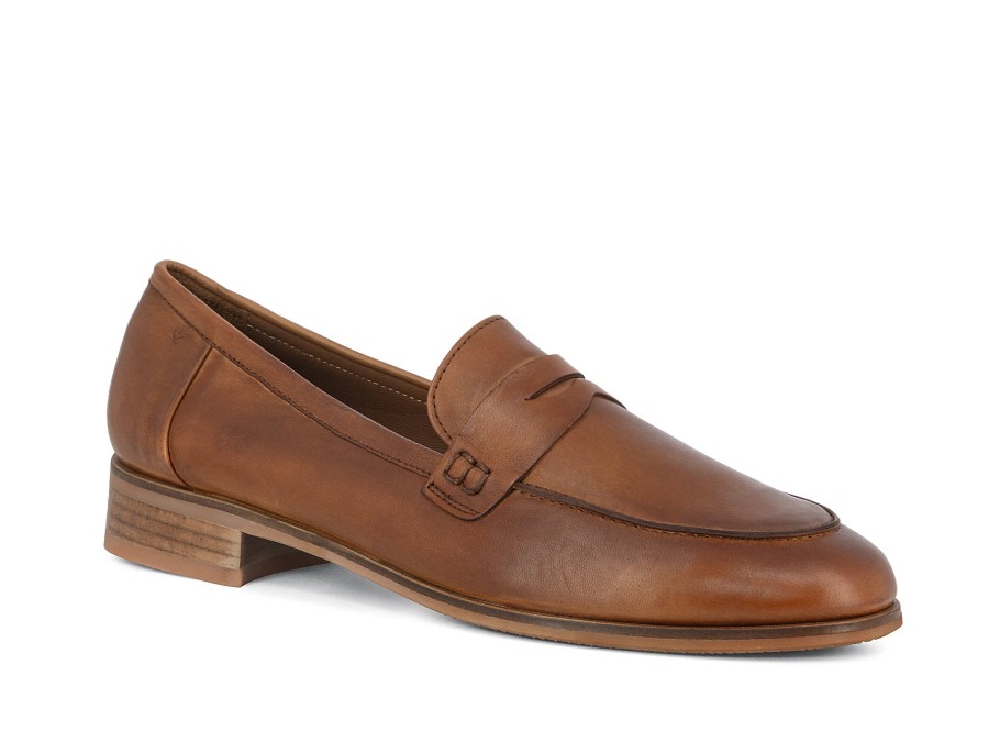 Woman EVERYBODY Ballerina Flats | Ambata Cognac | Peter Sheppard Footwear