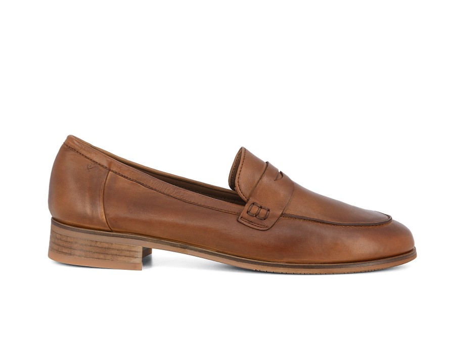 Woman EVERYBODY Ballerina Flats | Ambata Cognac | Peter Sheppard Footwear