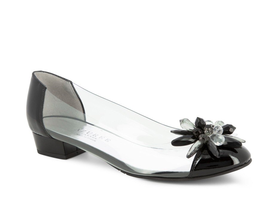 Woman AZUREE Ballerina Flats | Bibelo Black | Peter Sheppard Footwear