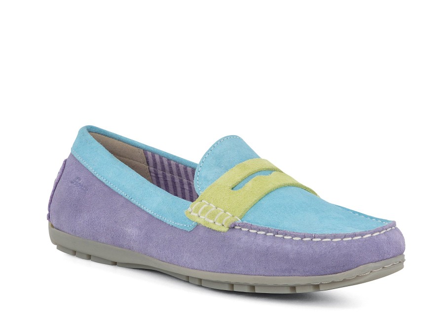 Woman SIOUX Loafers | Carson Lavender~Sky | Peter Sheppard Footwear