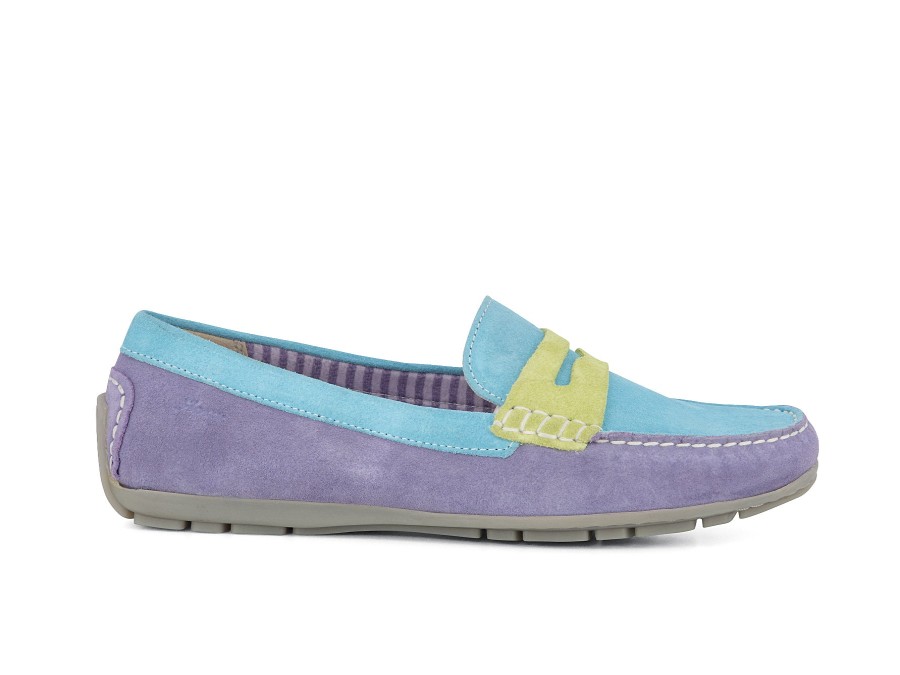 Woman SIOUX Loafers | Carson Lavender~Sky | Peter Sheppard Footwear