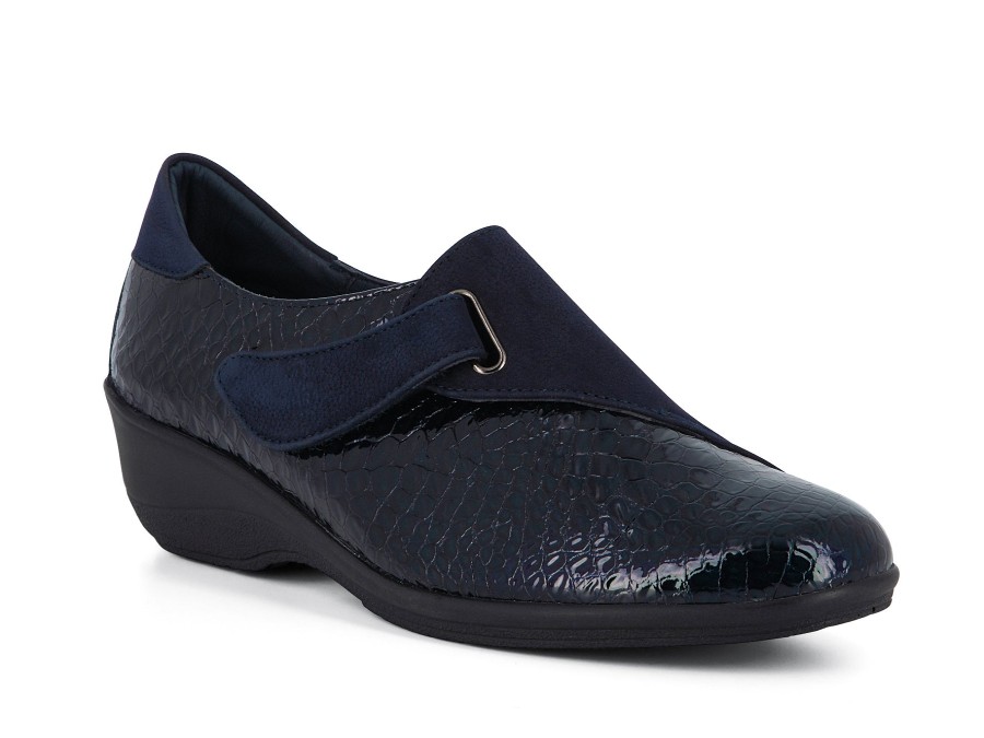 Woman 24HRS Slip-Ons | 23376 Navy | Peter Sheppard Footwear