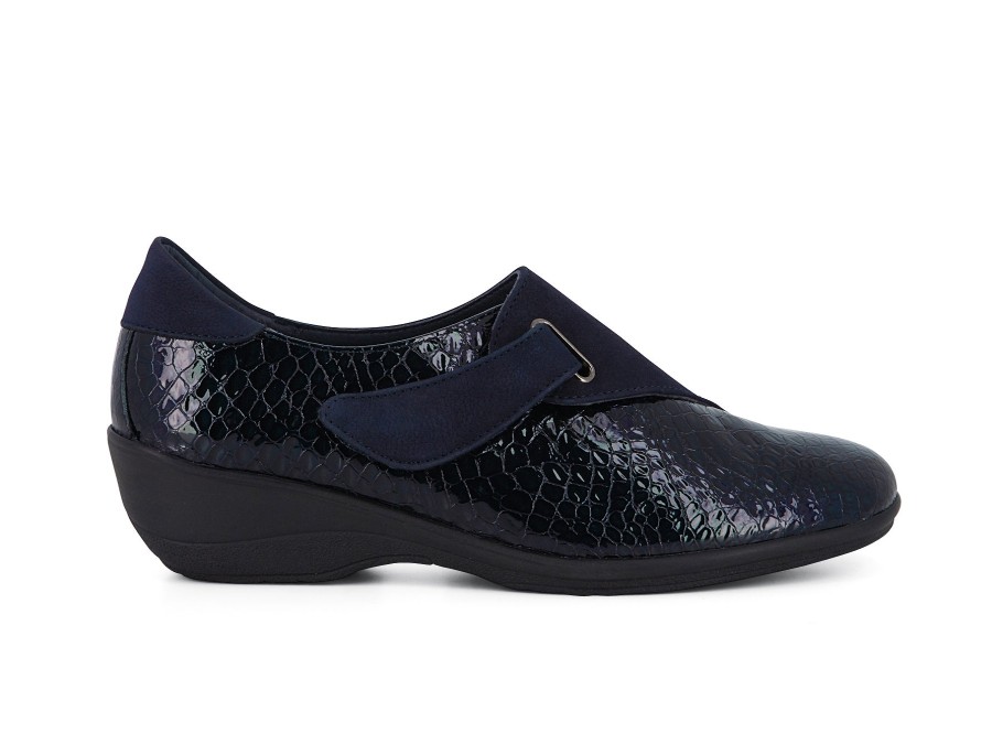 Woman 24HRS Slip-Ons | 23376 Navy | Peter Sheppard Footwear