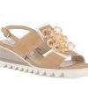 Woman SCOLARO Wedges | Swansea Camel | Peter Sheppard Footwear