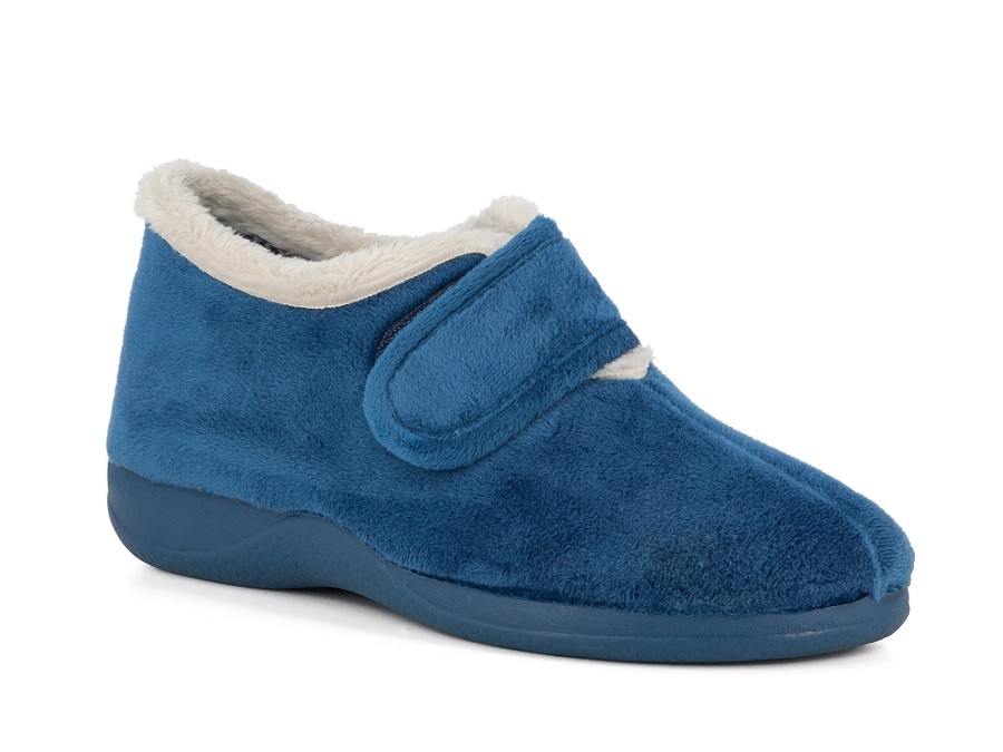 Woman CALZAMUR Slippers | Cutler Royal Blue | Peter Sheppard Footwear