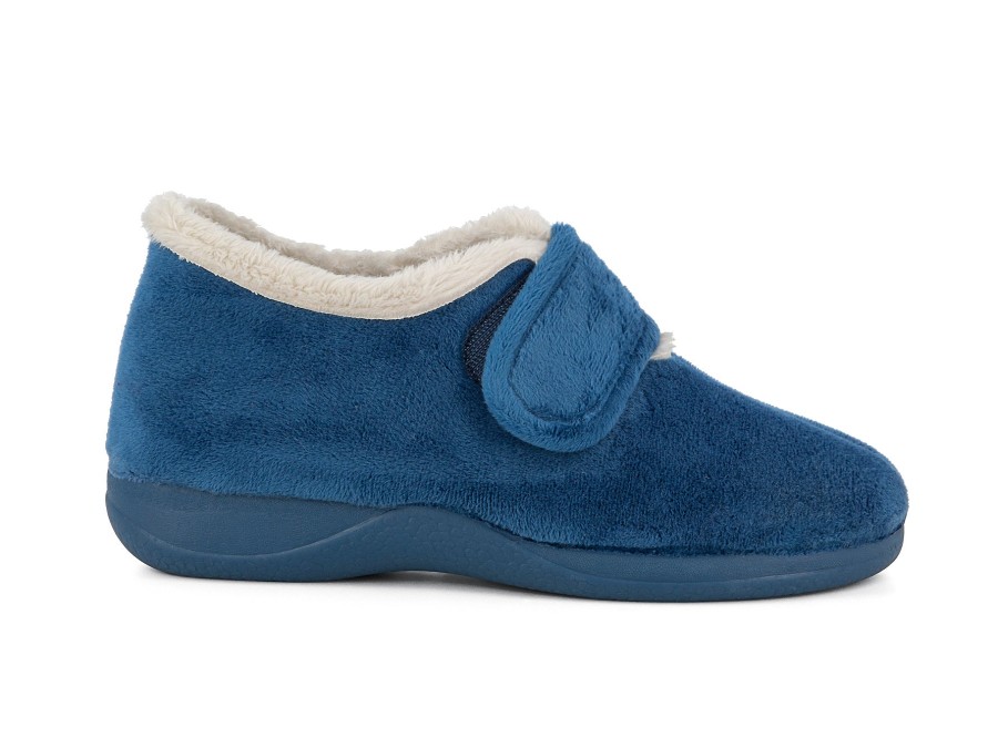 Woman CALZAMUR Slippers | Cutler Royal Blue | Peter Sheppard Footwear