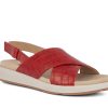 Woman HOTTER Sandals | Pace 3 Cherry Red | Peter Sheppard Footwear