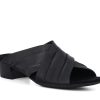 Woman MUNRO Slides | Lee Black | Peter Sheppard Footwear