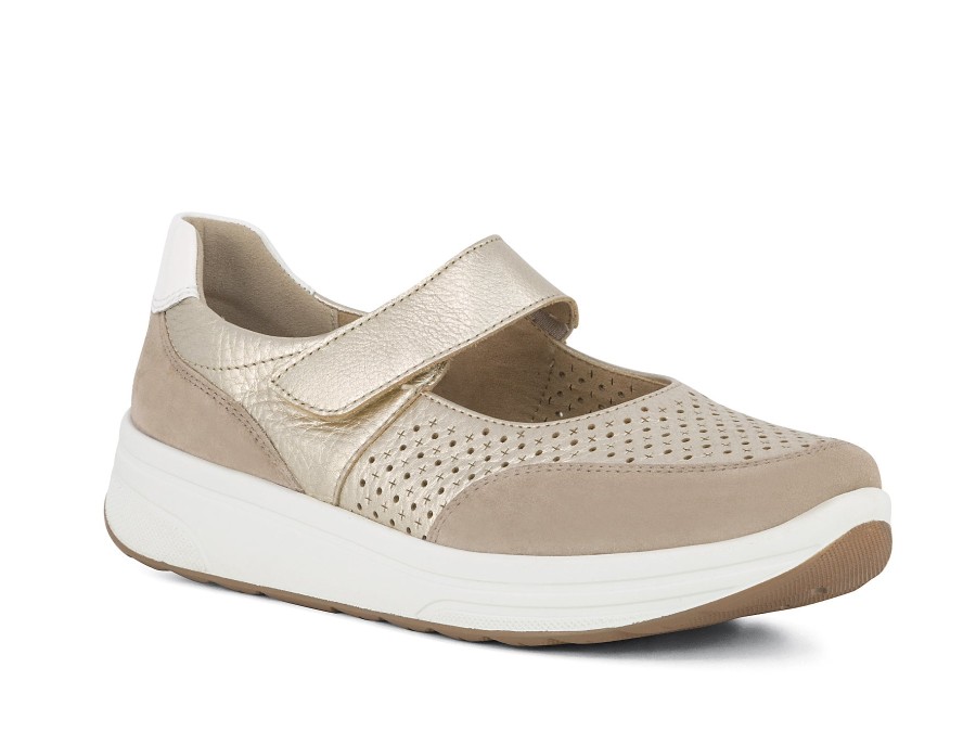 Woman ARA Mary Janes | 32452 Sand~Platino | Peter Sheppard Footwear