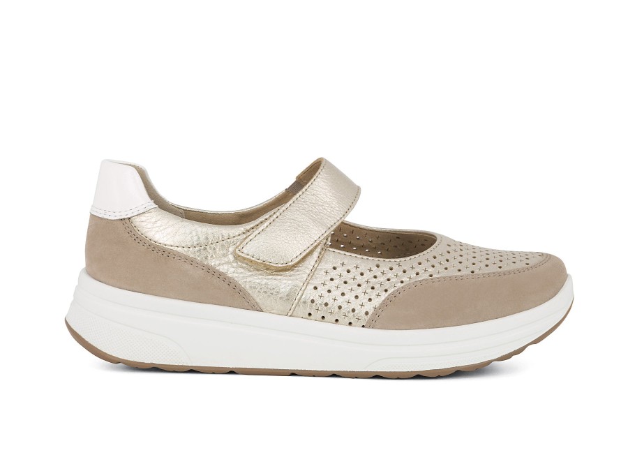 Woman ARA Mary Janes | 32452 Sand~Platino | Peter Sheppard Footwear