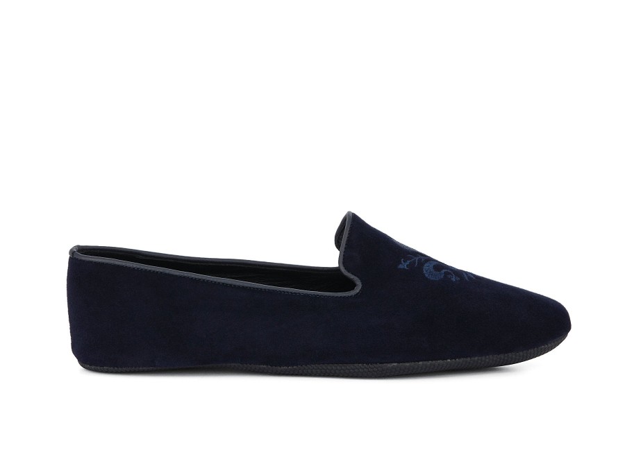 Man GEDA SLIPPERS Slippers | Fiorentino Navy | Peter Sheppard Footwear