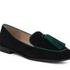 Woman STATUS Ballerina Flats | Stanwood Black~Green | Peter Sheppard Footwear