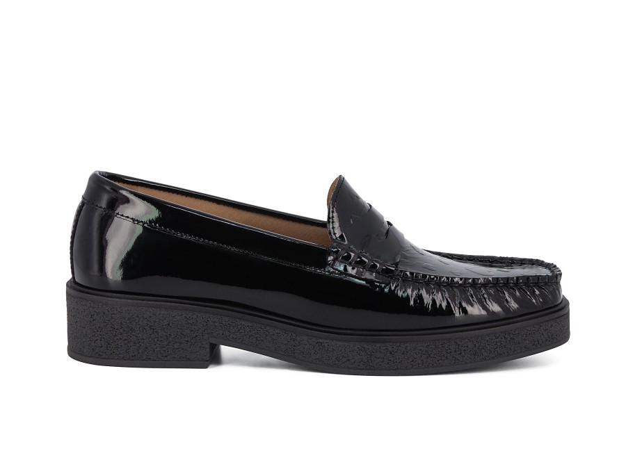 Woman LODI Loafers | Leyroy Black | Peter Sheppard Footwear