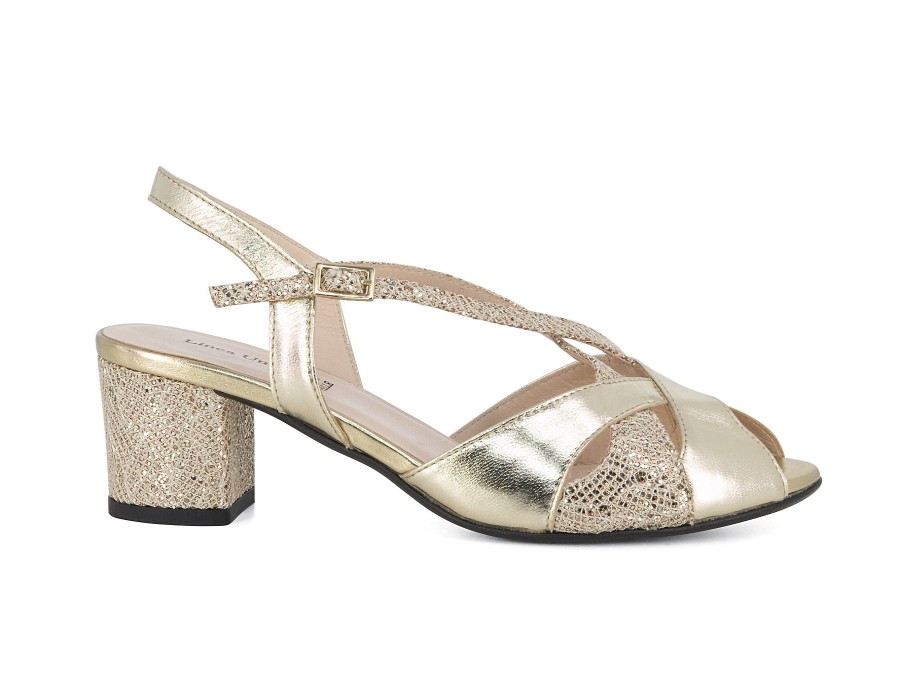 Woman LINEA UNO Sandals | Laza Platino | Peter Sheppard Footwear