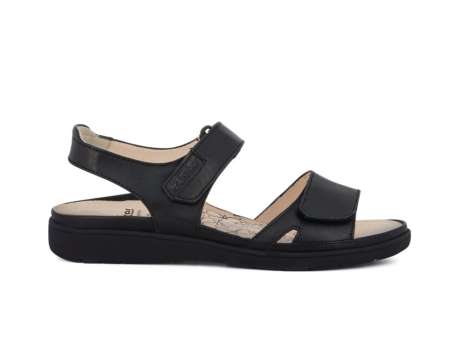 Woman GANTER Sandals | Giuliana Black | Peter Sheppard Footwear