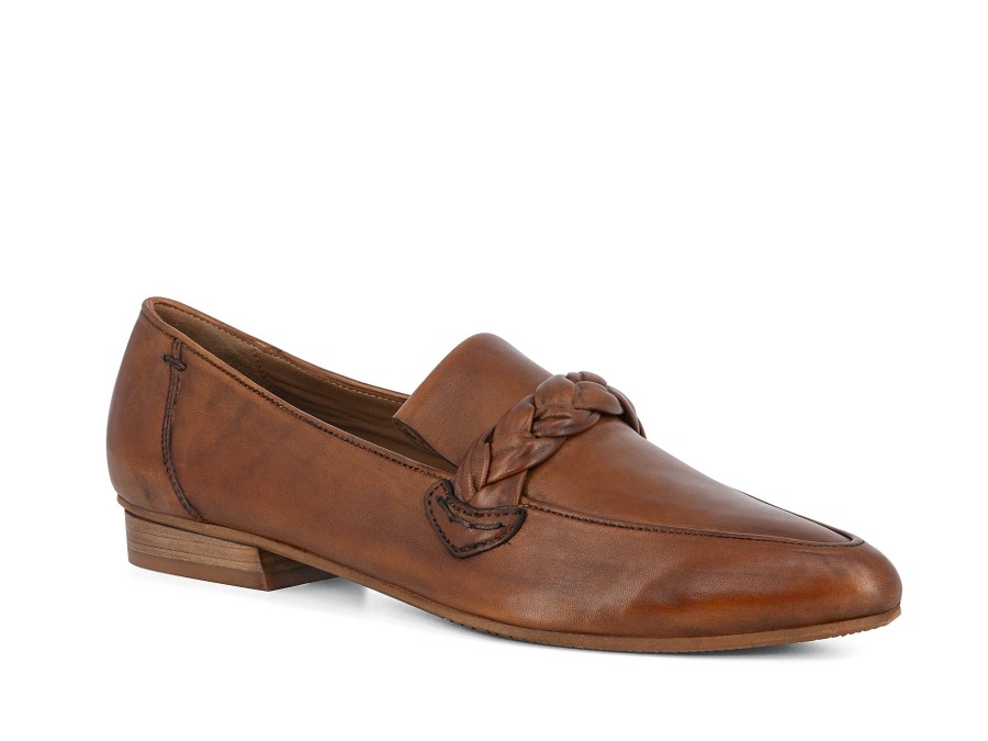 Woman EVERYBODY Ballerina Flats | Bulbo Cognac | Peter Sheppard Footwear