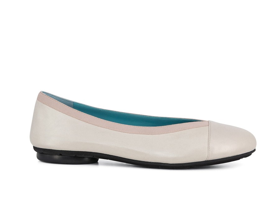 Woman THIERRY RABOTIN Ballerina Flats | Tiflis Light Ivory | Peter Sheppard Footwear