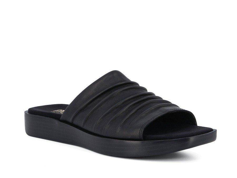 Woman MUNRO Slides | Kala M Black | Peter Sheppard Footwear