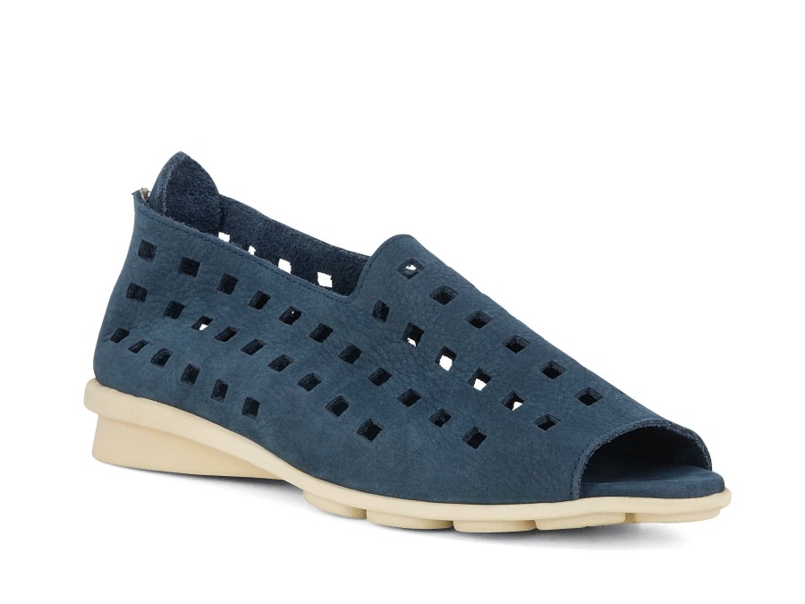 Woman ARCHE Slip-Ons | Drick Navy | Peter Sheppard Footwear