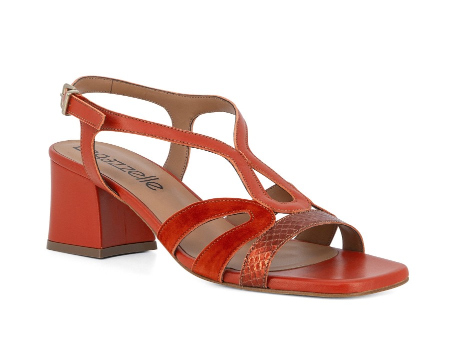 Woman LE GAZZELLE Heels | Lima Terracotta | Peter Sheppard Footwear