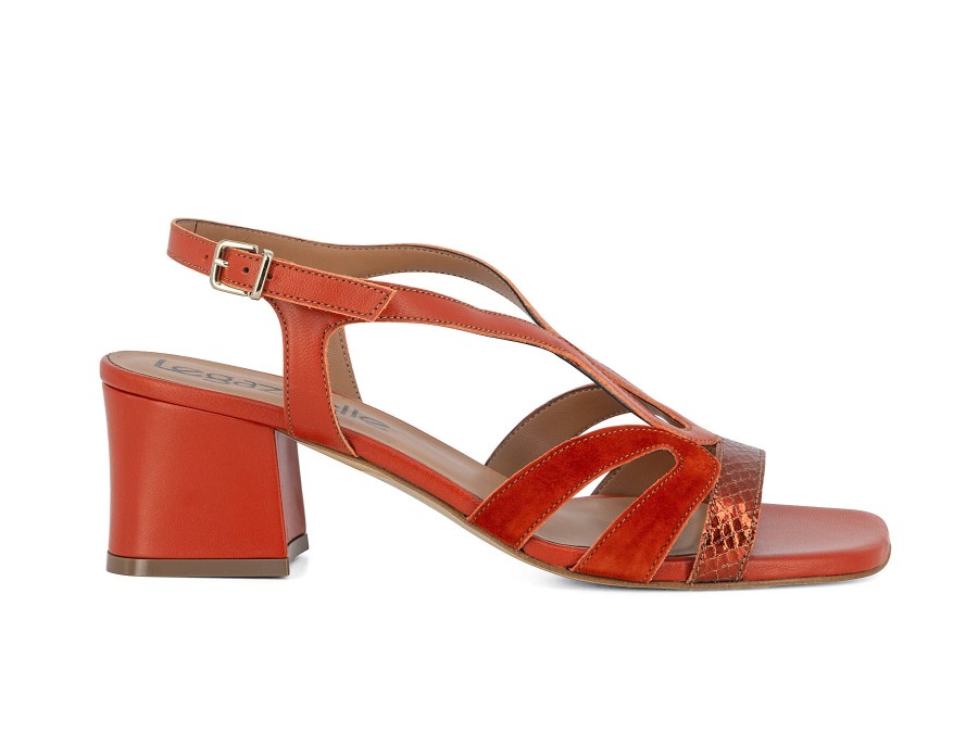 Woman LE GAZZELLE Heels | Lima Terracotta | Peter Sheppard Footwear