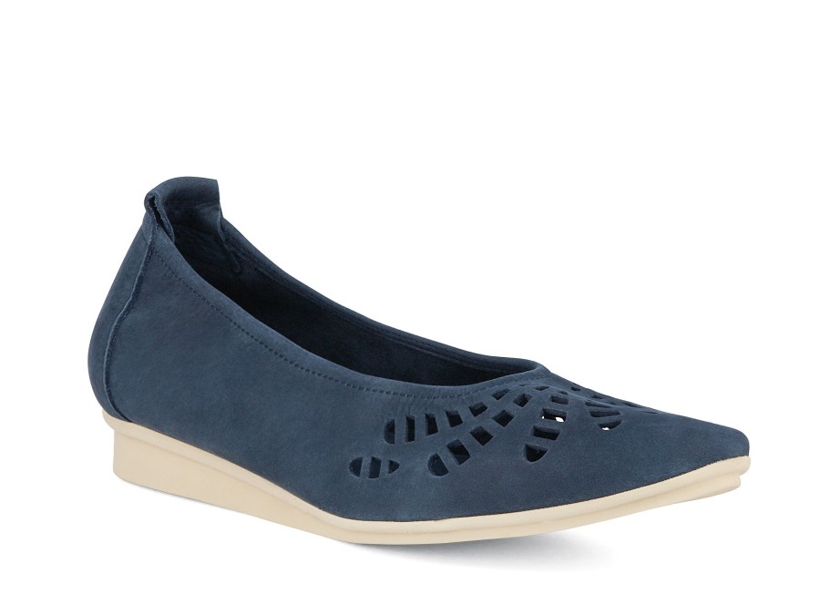 Woman ARCHE Ballerina Flats | Niniza Navy | Peter Sheppard Footwear