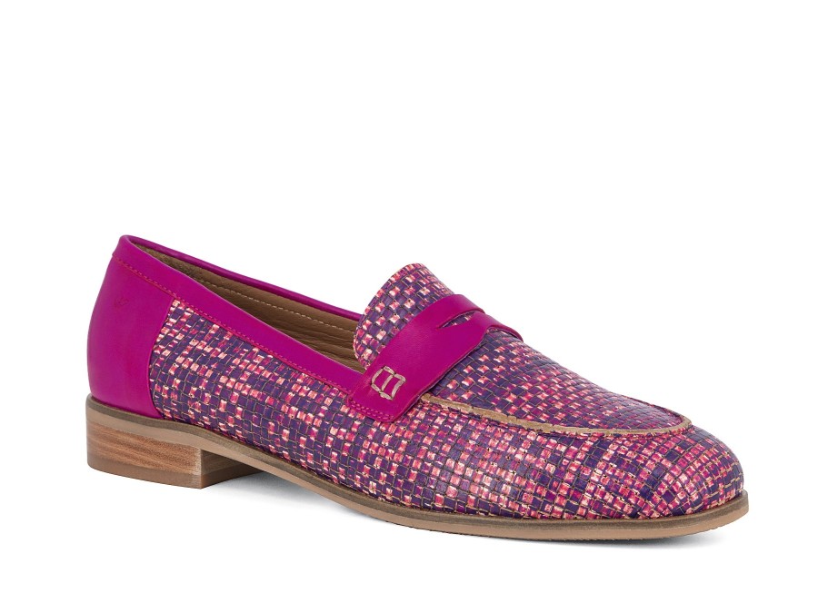 Woman EVERYBODY Ballerina Flats | Ambata Pink Multi | Peter Sheppard Footwear