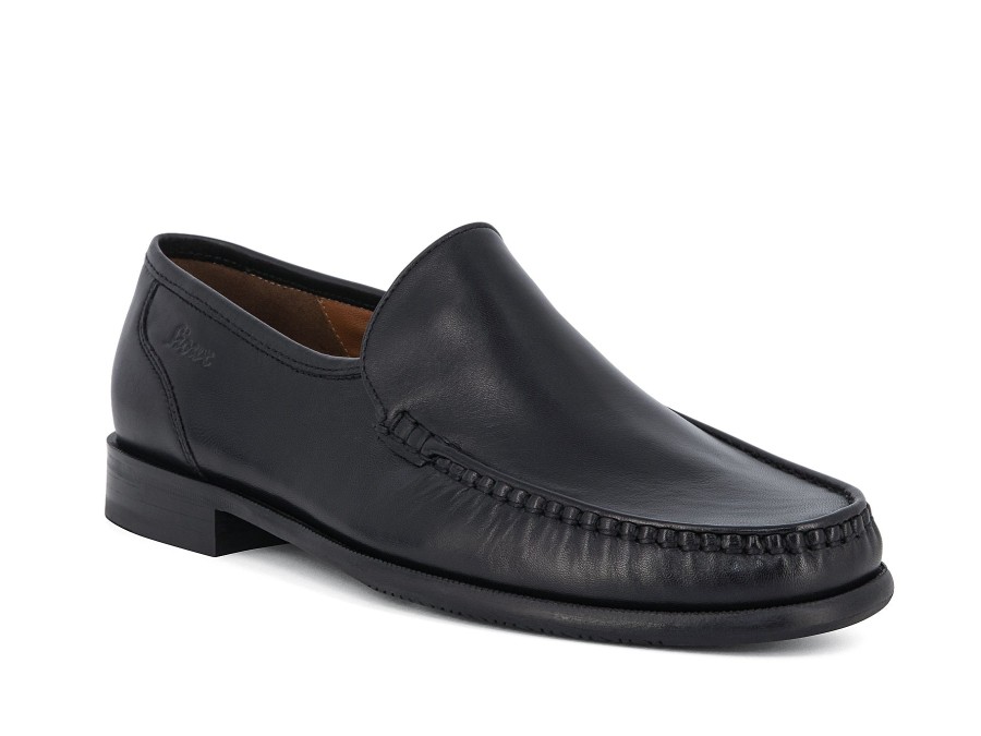 Man SIOUX Slip Ons | Carol 2 Black | Peter Sheppard Footwear