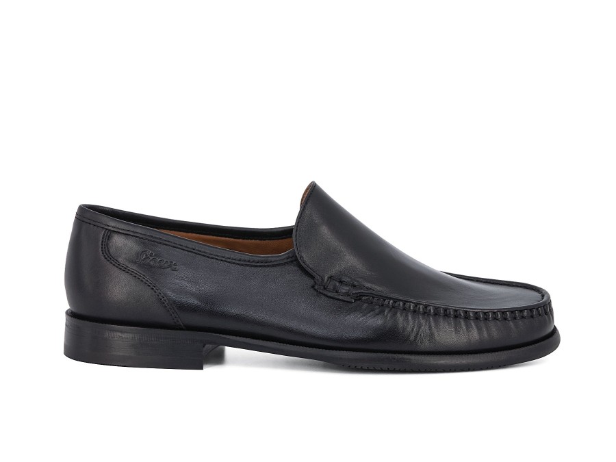 Man SIOUX Slip Ons | Carol 2 Black | Peter Sheppard Footwear