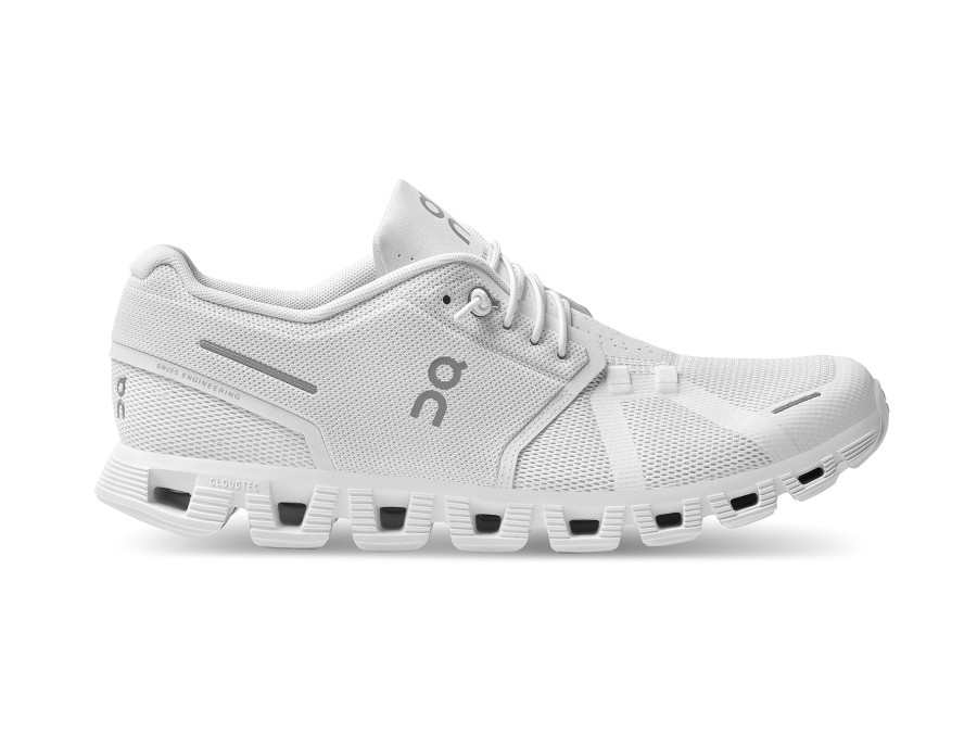 Woman ON Sneakers | Cloud 5 Undyed White~White | Peter Sheppard Footwear